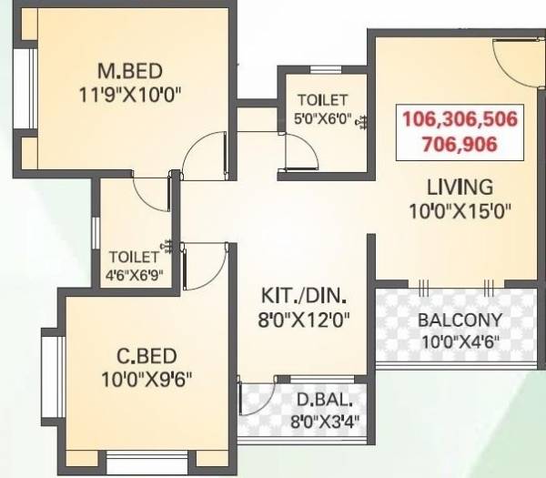  nisarga-sparsh Floor Plan Floor Plan