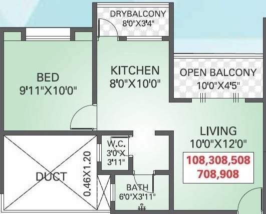  nisarga sparsh Floor Plan Floor Plan