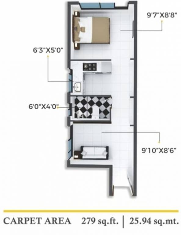 Xrbia Chembur Central Orchid A (1BHK+1T (279.22 sq ft) 279.22 sq ft) Xrbia Chembur Central Orchid A (1BHK+1T (279.22 sq ft) 279.22 sq ft)