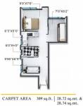 Xrbia Chembur Central Orchid D (2BHK+2T (309.14 sq ft) 309.14 sq ft)
