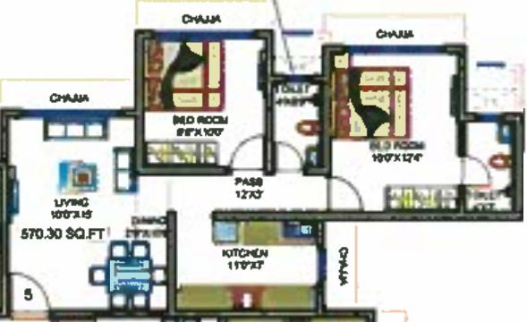 Saaga Shri Sai Vishram CHSL (2BHK+2T (570.30 sq ft) 570.3 sq ft) Saaga Shri Sai Vishram CHSL (2BHK+2T (570.30 sq ft) 570.3 sq ft)