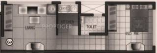 Floor Plan (1BHK+1T) Naminath Naminath Tower Floor Plan (1BHK+1T)