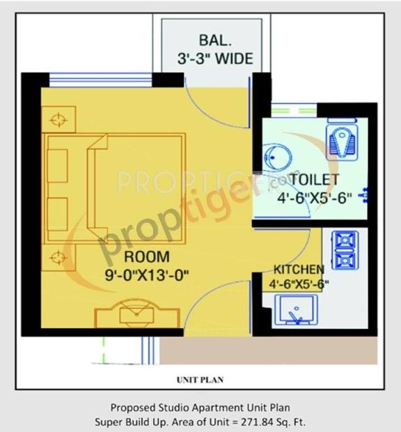 Vibgyor Housing (1BHK+1T (272 sq ft) 272 sq ft)