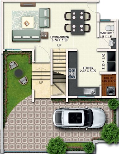 Geras River Of Joy Zone A (2BHK+3T (830.11 sq ft) 830.11 sq ft)