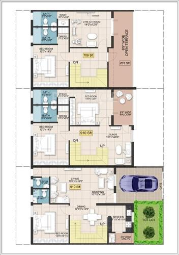 Rooshna Majestic Villas (4BHK+5T (2,500 sq ft) 2500 sq ft) Rooshna Majestic Villas (4BHK+5T (2,500 sq ft) 2500 sq ft)