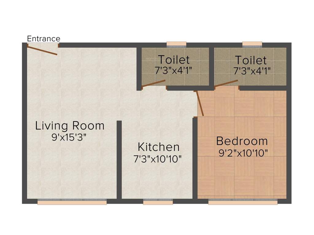 Arham Shri Arham Bluz (1BHK+1T (385.78 sq ft) 385.78 sq ft)