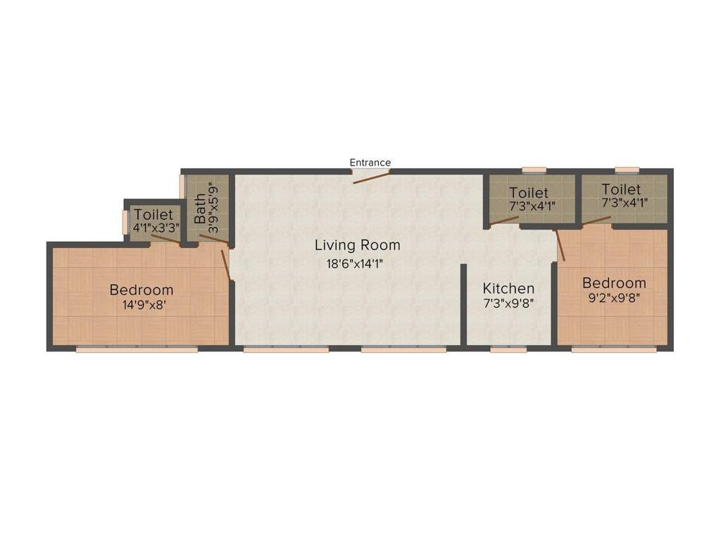 Arham Shri Arham Bluz (2BHK+2T (640.67 sq ft) 640.67 sq ft)