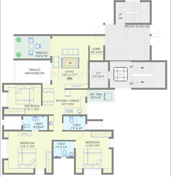 1490 sq ft 3 BHK 3T Apartment for Sale in Gokhale Constructions Devesh ...