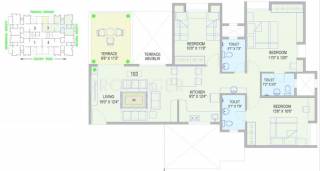Gokhale Topaz (3BHK+3T (1,368 sq ft) 1368 sq ft)