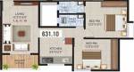 Jay Saivijayicon (2BHK+2T (631.10 sq ft) 631.1 sq ft) Jay Saivijayicon (2BHK+2T (631.10 sq ft) 631.1 sq ft)
