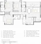 Kasturi Apostrophe Next (3BHK+3T (951.10 sq ft) 951.1 sq ft)