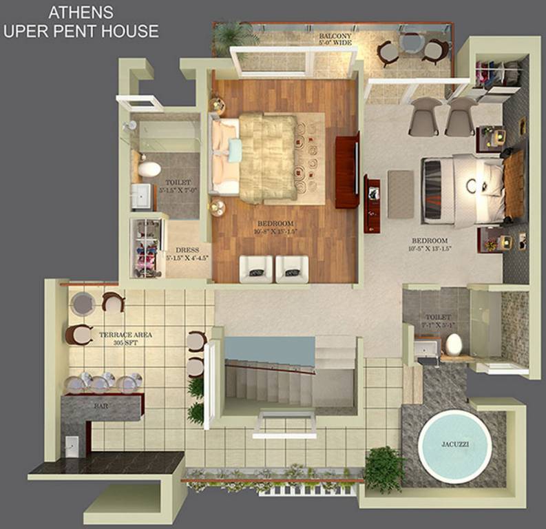 GBP Athens (3BHK+3T (2,218 sq ft) 2218 sq ft)