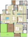 Majestique Towers East (3BHK+3T (714.83 sq ft) 714.83 sq ft)