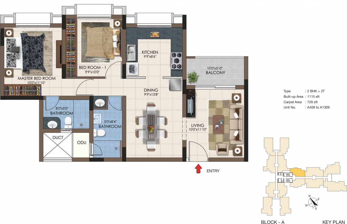 Casagrand Northern Star (2BHK+2T (1,115 sq ft) 1115 sq ft) Casagrand Northern Star (2BHK+2T (1,115 sq ft) 1115 sq ft)