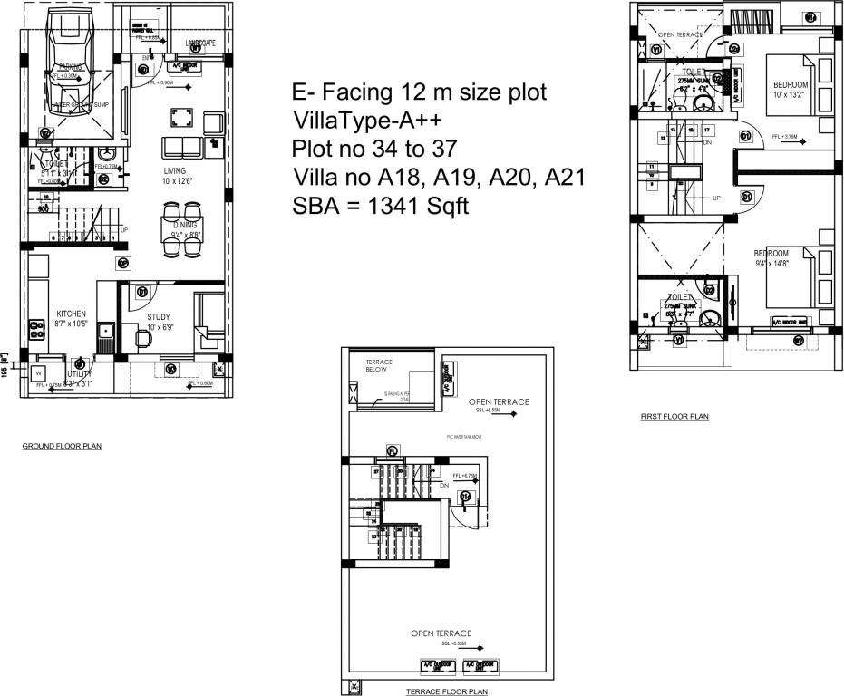 TVS Emerald GreenAcres Villas (2BHK+3T (1,341 sq ft) + Study Room 1341 sq ft) TVS Emerald GreenAcres Villas (2BHK+3T (1,341 sq ft) + Study Room 1341 sq ft)