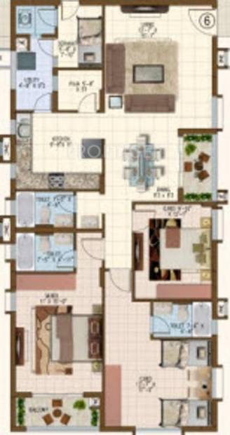 Indiabulls Centrum (3BHK+3T (1,926 sq ft) + Servant Room 1926 sq ft)