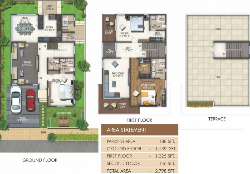 Preston Anvithas Amari (3BHK+4T (2,798 sq ft) + Servant Room 2798 sq ft)