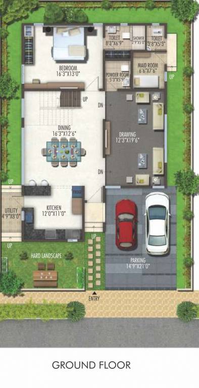  anvithas amari Floor Plan Ground Floor Plan