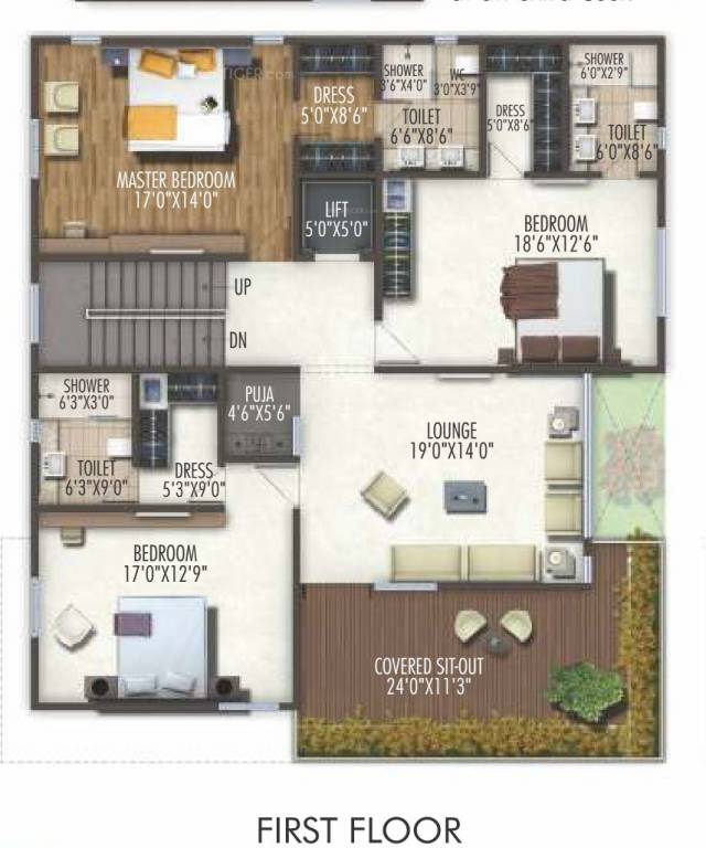  anvithas amari Floor Plan First Floor Plan