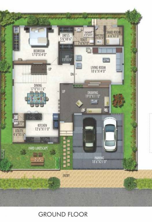  anvithas amari Floor Plan Ground Floor Plan