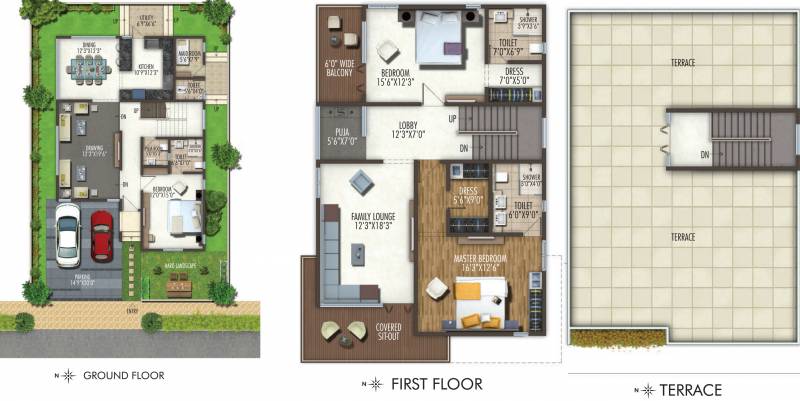 Preston Anvithas Amari (3BHK+4T (2,929 sq ft) + Servant Room 2929 sq ft)