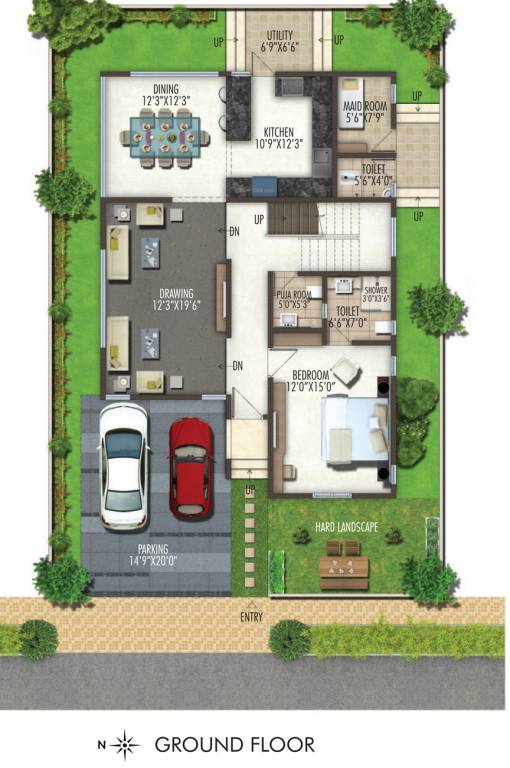  anvithas amari Floor Plan Ground Floor Plan