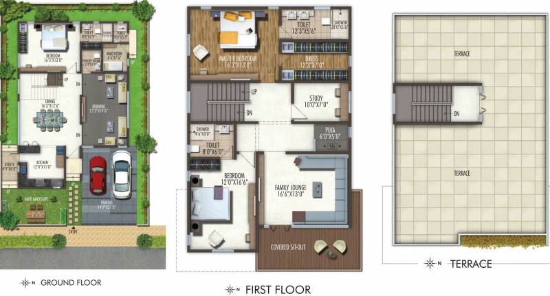 Preston Anvithas Amari (3BHK+4T (3,191 sq ft) + Study Room 3191 sq ft)