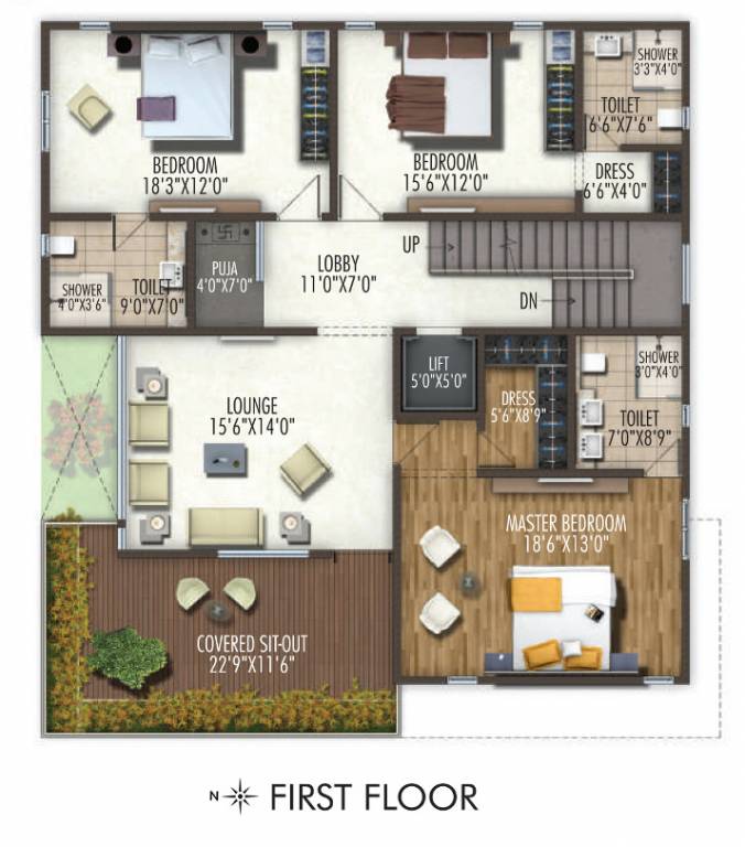  anvithas amari Floor Plan First Floor Plan