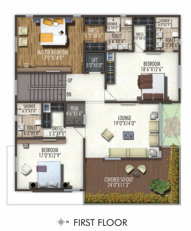  anvithas amari Floor Plan First Floor Plan
