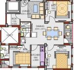 Paradise Nirmala Residency (3BHK+2T (1,277 sq ft) 1277 sq ft) Paradise Nirmala Residency (3BHK+2T (1,277 sq ft) 1277 sq ft)