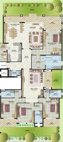 Jaypee Augusta Town Home (4BHK+4T (4,400 sq ft) 4400 sq ft)