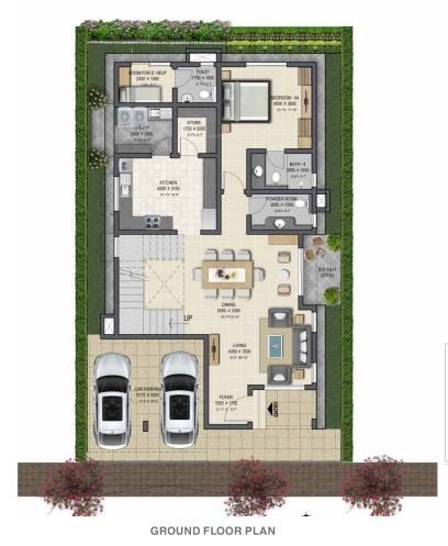  gardenia Floor Plan Ground Floor Plan