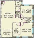 MDA Imperial Park (2BHK+2T (1,071 sq ft) 1071 sq ft)