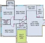 MDA Imperial Park (3BHK+2T (1,299 sq ft) 1299 sq ft)