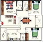 Vaishnavi Narsimha Pleasure (3BHK+2T (1,516 sq ft) Pooja Room 1516 sq ft) Vaishnavi Narsimha Pleasure (3BHK+2T (1,516 sq ft) Pooja Room 1516 sq ft)