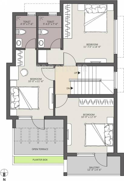 Jones Foundations Castle Valley Floor Plan (4BHK+3T)