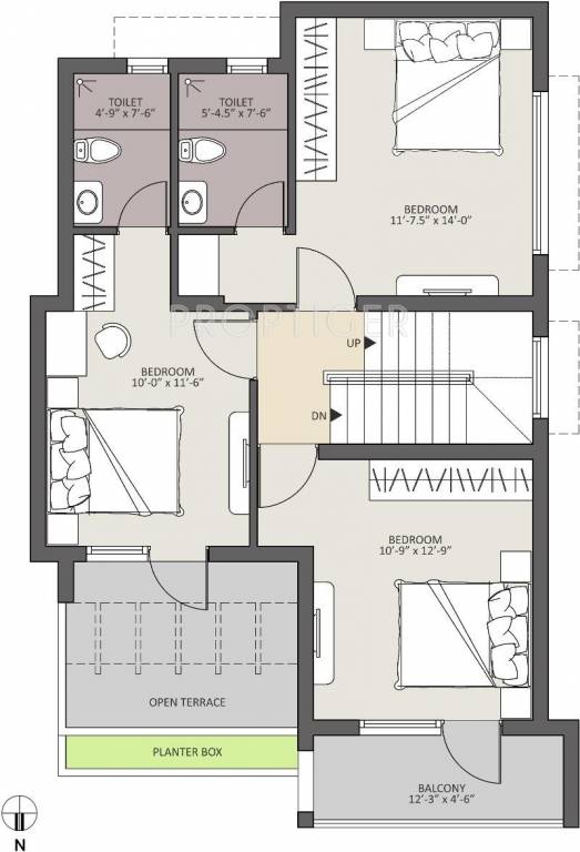 Jones Foundations Castle Valley Floor Plan (4BHK+3T)