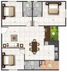 Kriti Gardenia Jasminoides (3BHK+3T (1,557 sq ft) 1557 sq ft)