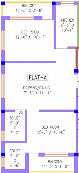 Lakshmi Nivas (2BHK+2T (1,030 sq ft) 1030 sq ft)