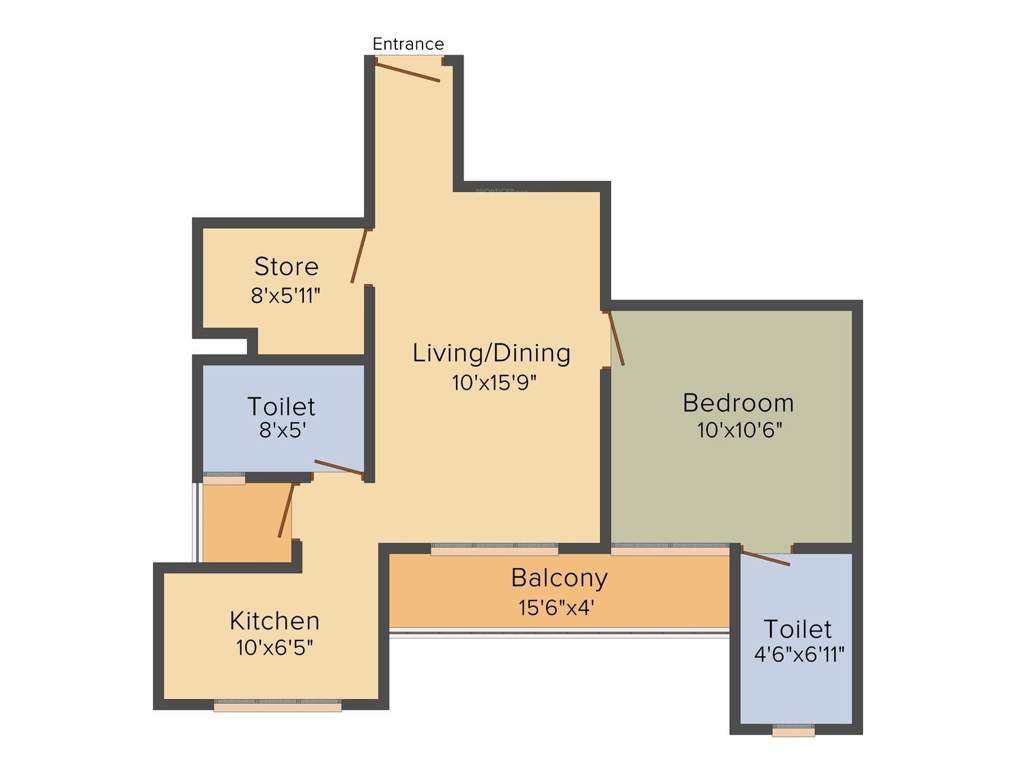 Signature The Serenas (1BHK+1T (488 sq ft) 488 sq ft)