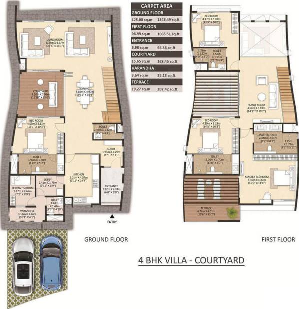 Mahindra The Serenes Villa No 4 (4BHK+5T (2,411.01 sq ft) + Servant Room 2411.01 sq ft)