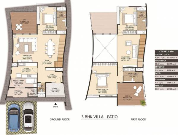 Mahindra The Serenes Villa No 22 (3BHK+4T (2,003.16 sq ft) + Servant Room 2003.16 sq ft)