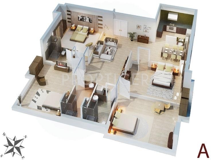 Multicon Solitaire (4BHK+4T (2,220 sq ft) 2220 sq ft)