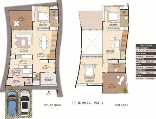 Mahindra The Serenes Villa No 17 (3BHK+4T (2,003.16 sq ft) + Servant Room 2003.16 sq ft)