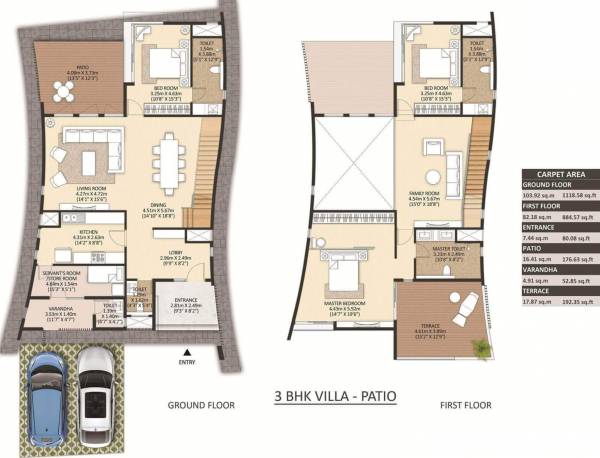 Mahindra The Serenes Villa No 7 (3BHK+4T (2,003.16 sq ft) + Servant Room 2003.16 sq ft)