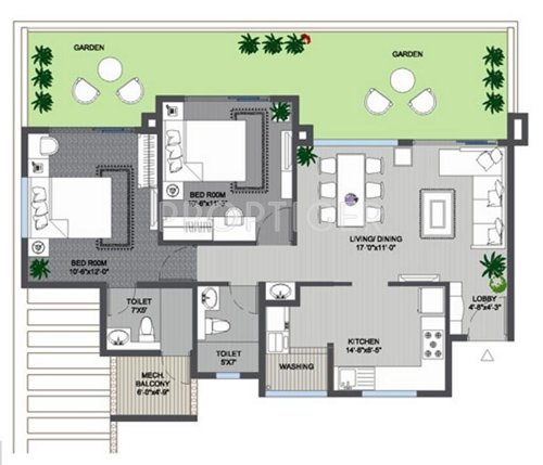 Phadnis Altai (2BHK+2T (1,253 sq ft) 1253 sq ft)