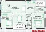 SNR Sri Sri Kala Kuteers (2BHK+2T (1,200 sq ft) 1200 sq ft)