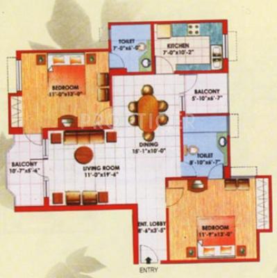 Jaipuria Sunrise Greens Apartment (2BHK+2T (1,282 sq ft) 1282 sq ft) Jaipuria Sunrise Greens Apartment (2BHK+2T (1,282 sq ft) 1282 sq ft)