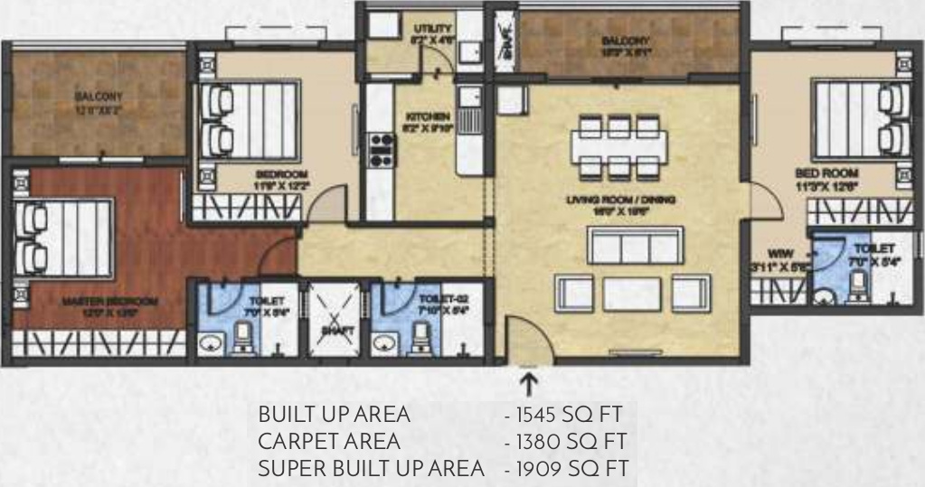 Bhandari Verve On The Curve (3BHK+3T (1,909 sq ft) 1909 sq ft) Bhandari Verve On The Curve (3BHK+3T (1,909 sq ft) 1909 sq ft)