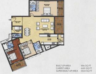 Bhandari Verve On The Curve (3BHK+3T (2,244 sq ft) + Servant Room 2244 sq ft) Bhandari Verve On The Curve (3BHK+3T (2,244 sq ft) + Servant Room 2244 sq ft)